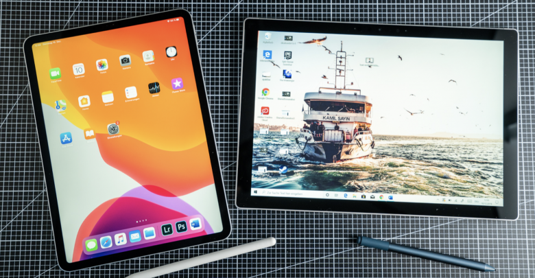 iPad Pro ve Surface Pro 7